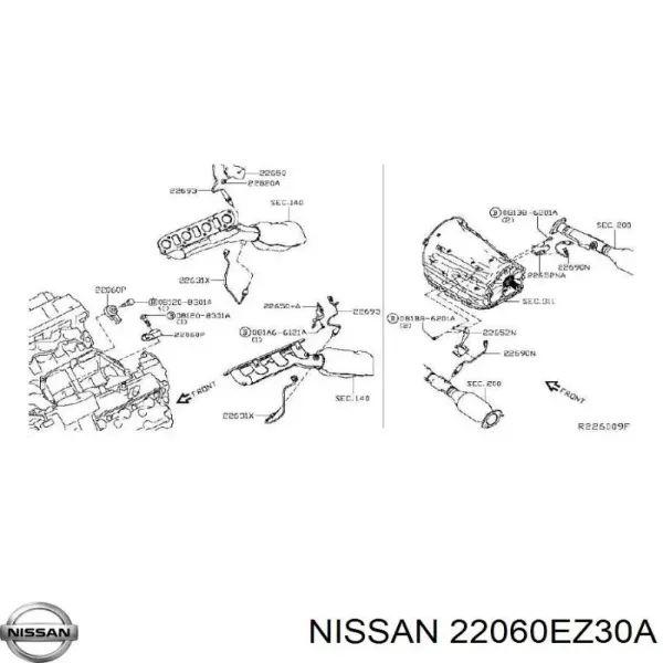 Датчик детонации 22060EZ30A Nissan/Infiniti
