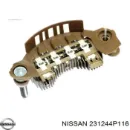 Мост диодный генератора NISSAN 231244P116 Мост диодный генератора NISSAN 231244P116