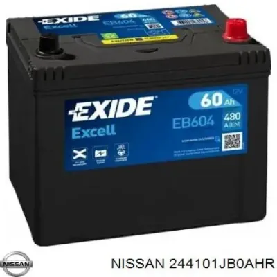 АКБ Ниссан 60 А/ч 12 В (244101JB0AHR)
