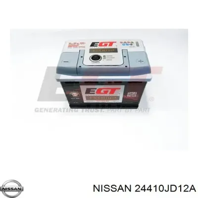 Авто аккумулятор Ниссан 62 А/ч 12 В (24410JD12A)