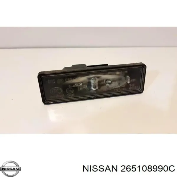 Фонарь подсветки заднего номера Nissan/Infiniti 265108990C цена, от