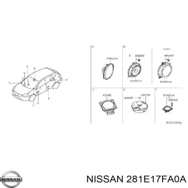  281E17FA0A Nissan/Infiniti