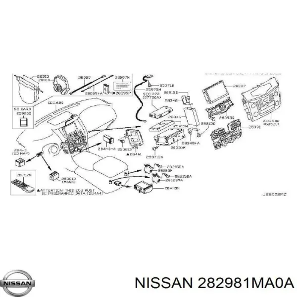  282981MA0A Nissan/Infiniti