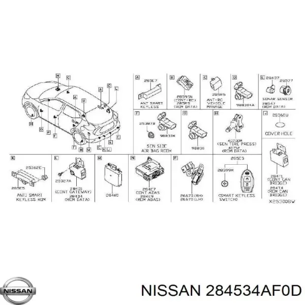  284534AF0D Nissan/Infiniti