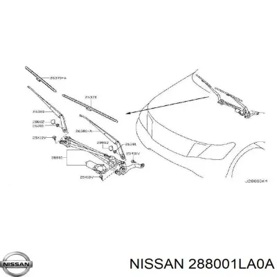 Трапеция рулевая, в сборе NISSAN 288001LA0A