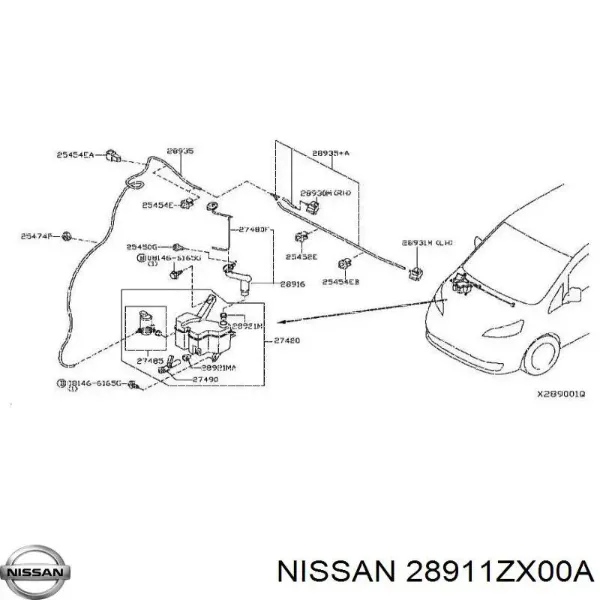 28911ZX00A Nissan/Infiniti - купить недорого в Украине
