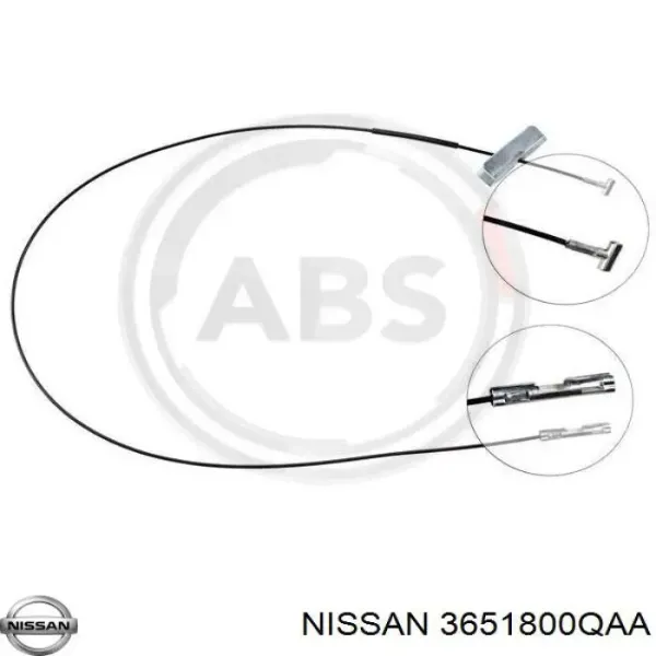 Трос ручного тормоза промежуточный 3651800QAA Nissan/Infiniti
