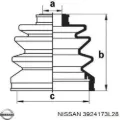 Пыльник ШРУСа задней полуоси наружный NISSAN 3924173L28