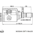 ШРУС внутренний передний левый NISSAN 3971164J00