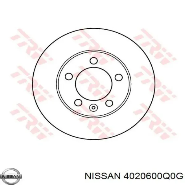 Передние тормозные диски 4020600Q0G Nissan/Infiniti