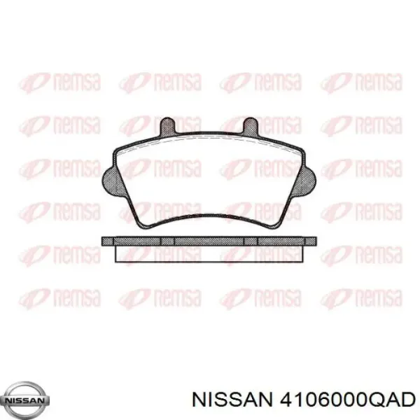 Передние тормозные колодки 4106000QAD Nissan/Infiniti