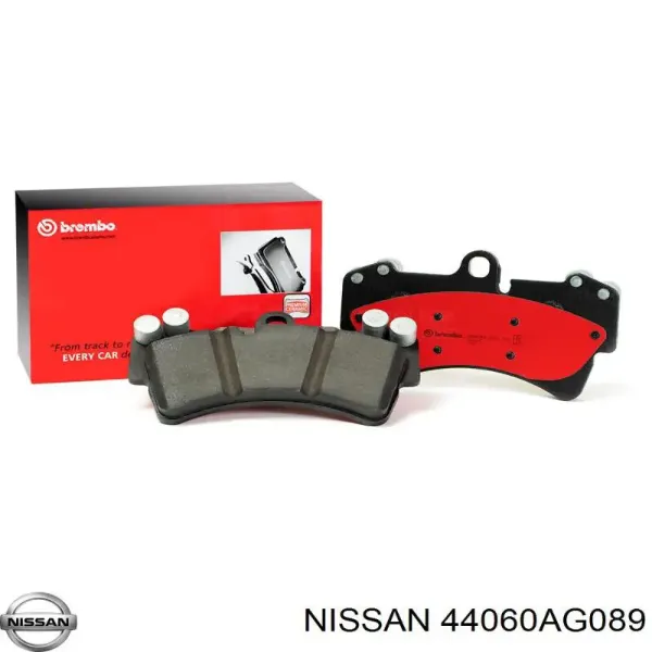 Задние тормозные колодки 44060AG089 Nissan/Infiniti