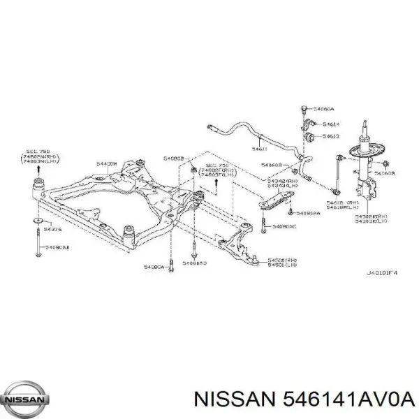  546141AV0A Nissan/Infiniti