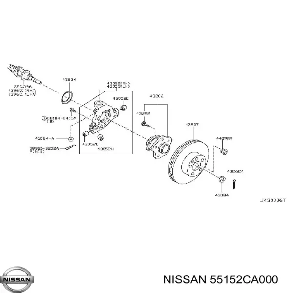 Сайлентблок цапфы Infiniti FX35 02-08 / Nissan Murano 02-08