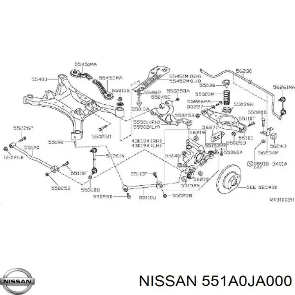  551A0JA000 Nissan/Infiniti
