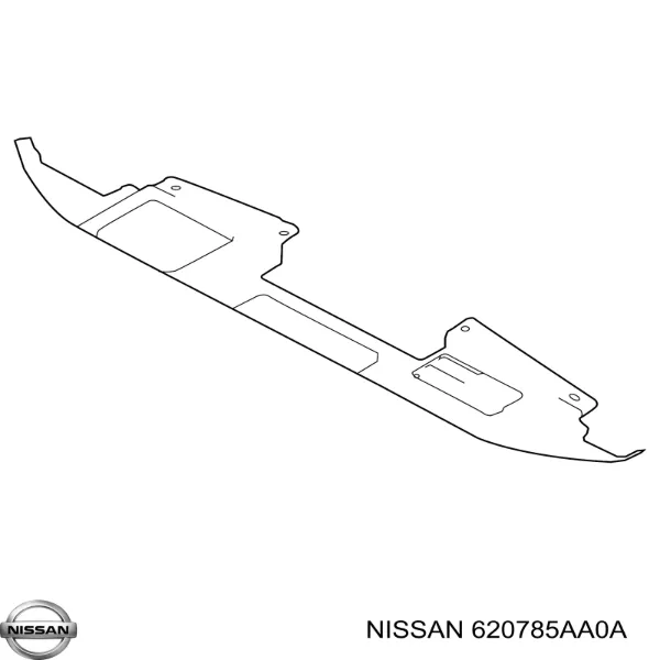 Накладка передней панели (суппорта радиатора) верхняя 620785AA0A Nissan/Infiniti