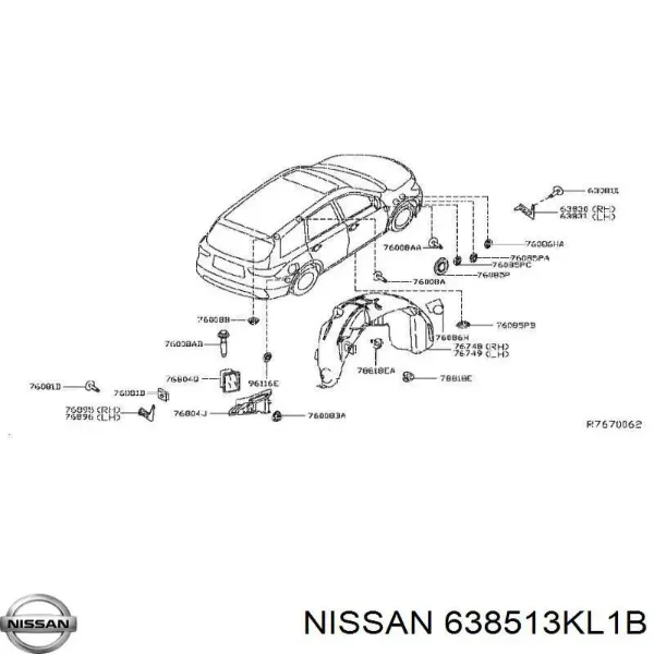 638513KL1B Nissan/Infiniti