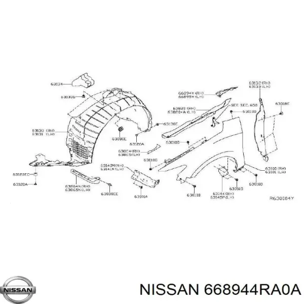  668944RA0A Nissan/Infiniti