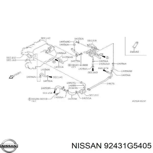  92431G5405 Nissan/Infiniti