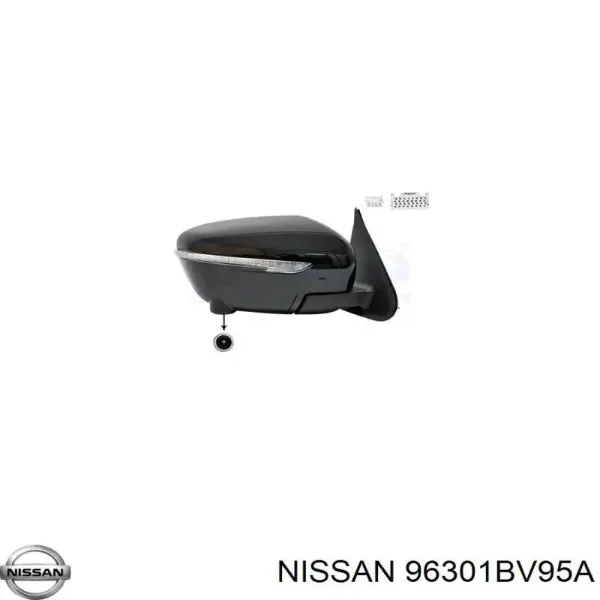 Правое зеркало 96301BV95A Nissan/Infiniti