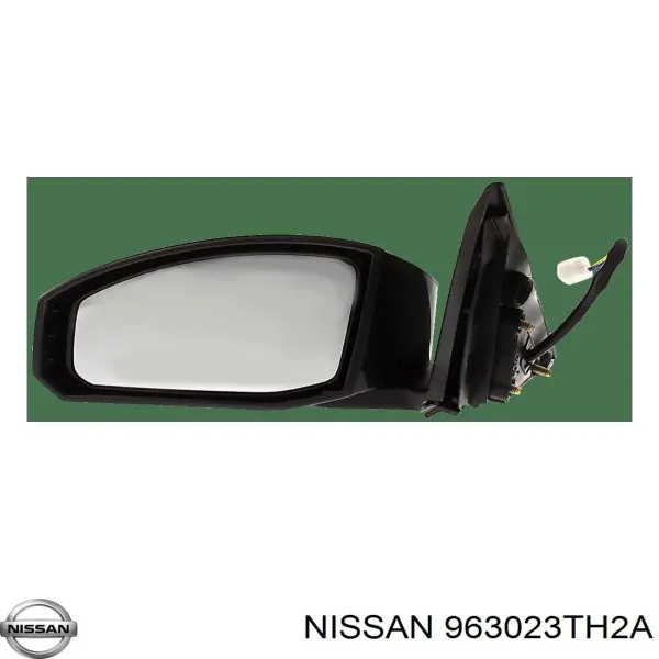 Левое боковое зеркало 963023TH2A Nissan/Infiniti