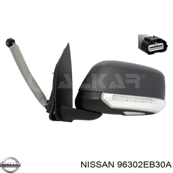 Левое боковое зеркало 96302EB30A Nissan/Infiniti