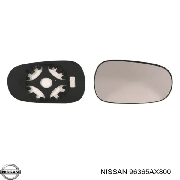 96365AX800 Nissan/Infiniti Зеркальный элемент зеркала заднего вида