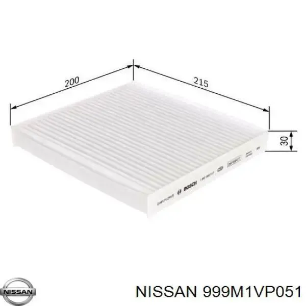 Фильтр воздушный отопителя Nissan/Infiniti 999M1VP051 цена, от
