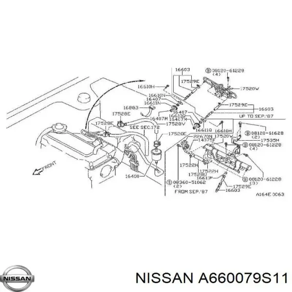 Топливные форсунки A660079S11 Nissan/Infiniti