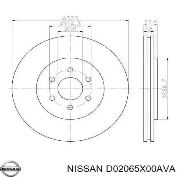  D02065X00AVA Nissan/Infiniti