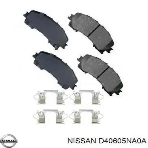 Задние тормозные колодки D40605NA0A Nissan/Infiniti