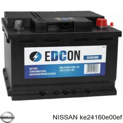 Автомобільний акумулятор Ніссан 60 А/г 12 В (KE24160E00EF)