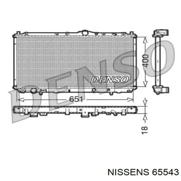 Радиатор 65543 Nissens
