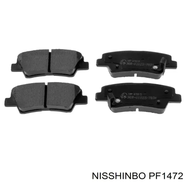 Передние тормозные колодки PF1472 Nisshinbo