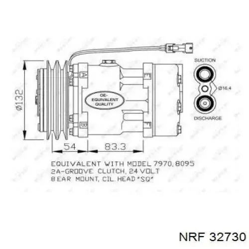 Компрессор кондиционера 5010483009 Renault (RVI)