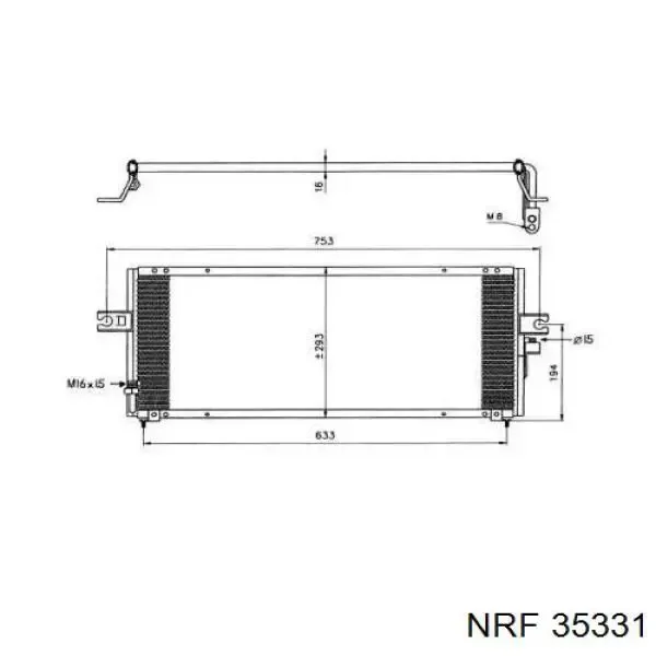 Радиатор кондиционера 35331 NRF
