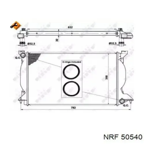 Радиатор FP12A465AV AVA