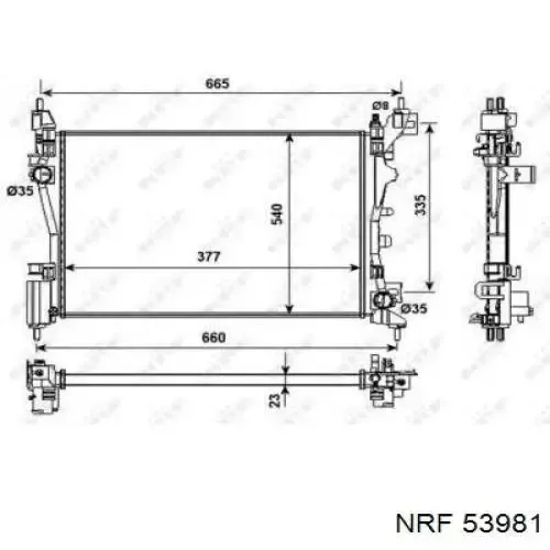 Радиатор BM1301 Magneti Marelli