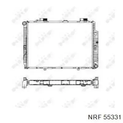 Радиатор 55331 NRF