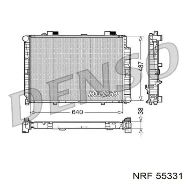 55331 NRF Радиатор основной