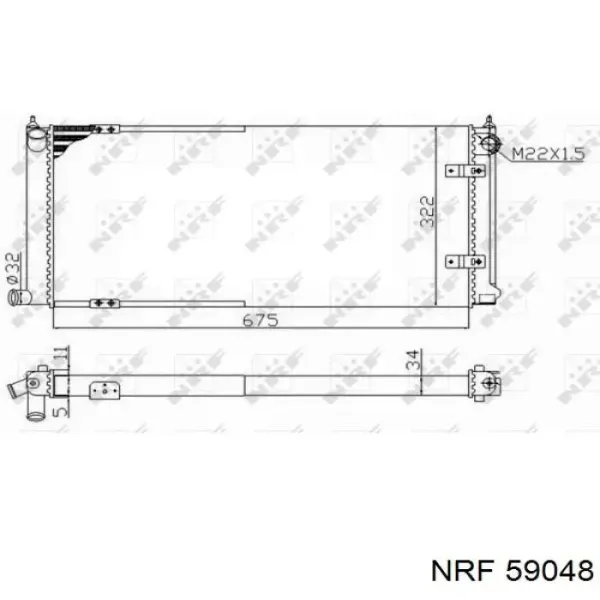 Радиатор 59048 NRF