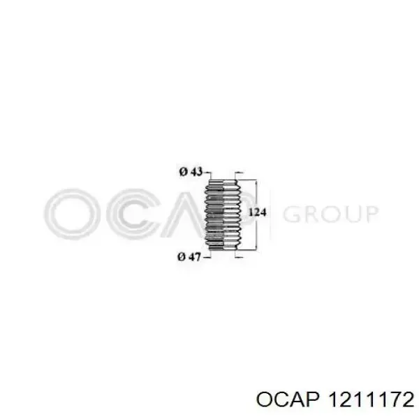 Пыльник рулевой рейки 1211172 Ocap