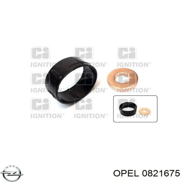 Кольцо форсунки инжектора посадочное Opel 0821675