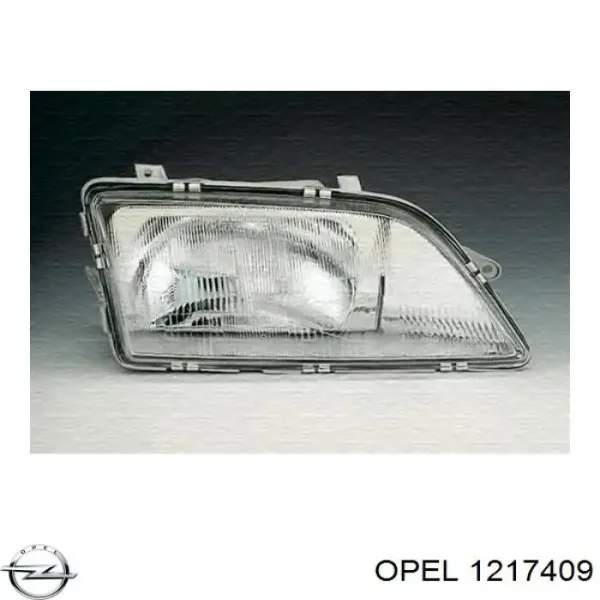 Стекло фары правой 1217409 Opel