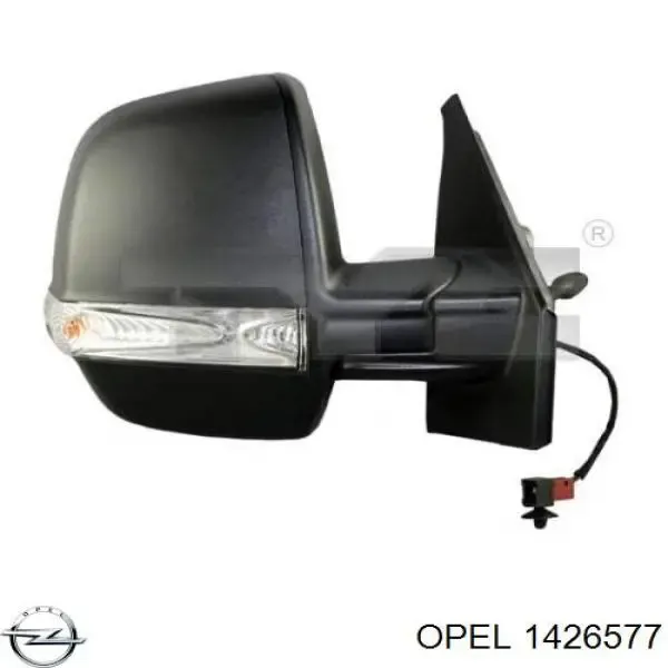 Левое боковое зеркало 1426577 Opel