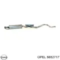 Центральная часть глушителя Opel Astra 51, 52, F35, M35