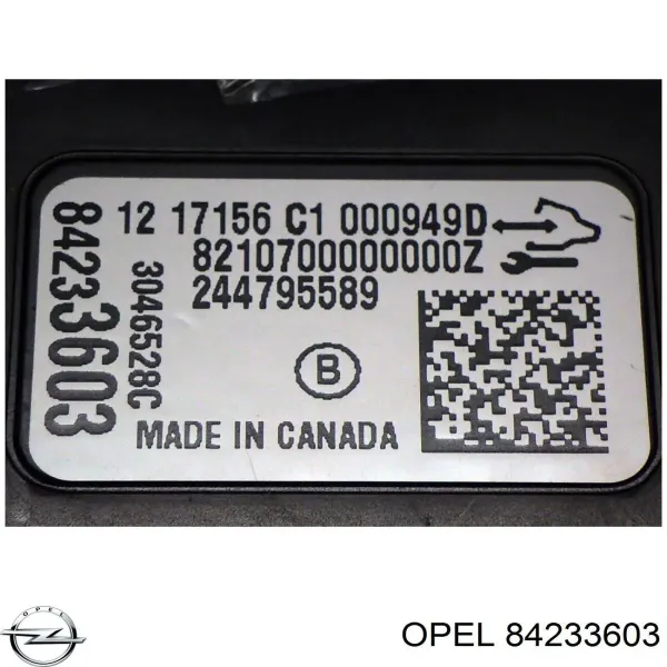  84233603 General Motors