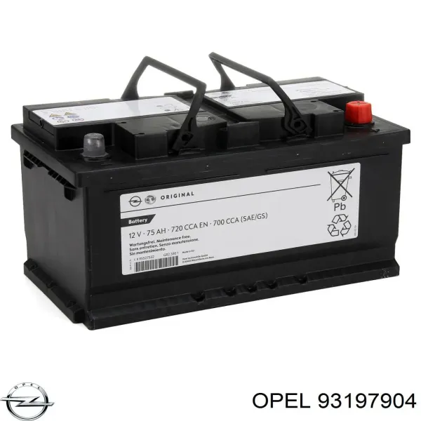 Аккумулятор 93197904 Opel