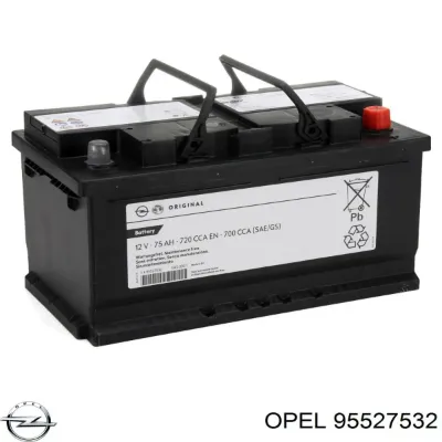 Аккумулятор Опель 85 А/ч 12 В (95527532)