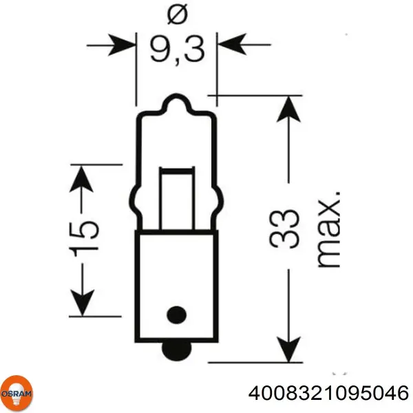 Лампочка освещения салона 4008321095046 Osram